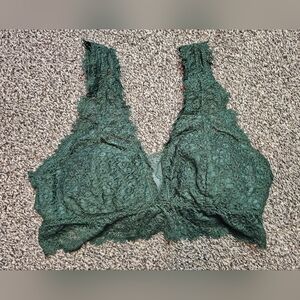 Aerie Lace Plunge Bralette sz Large